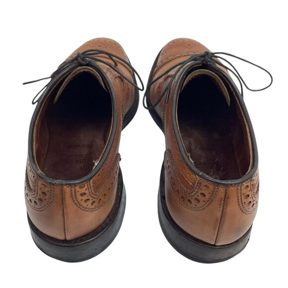 Allen Edmonds Strand Mens Brogue Oxford Dress Shoes Sz 7.5 Brown Leather Made In - Picture 7 of 14